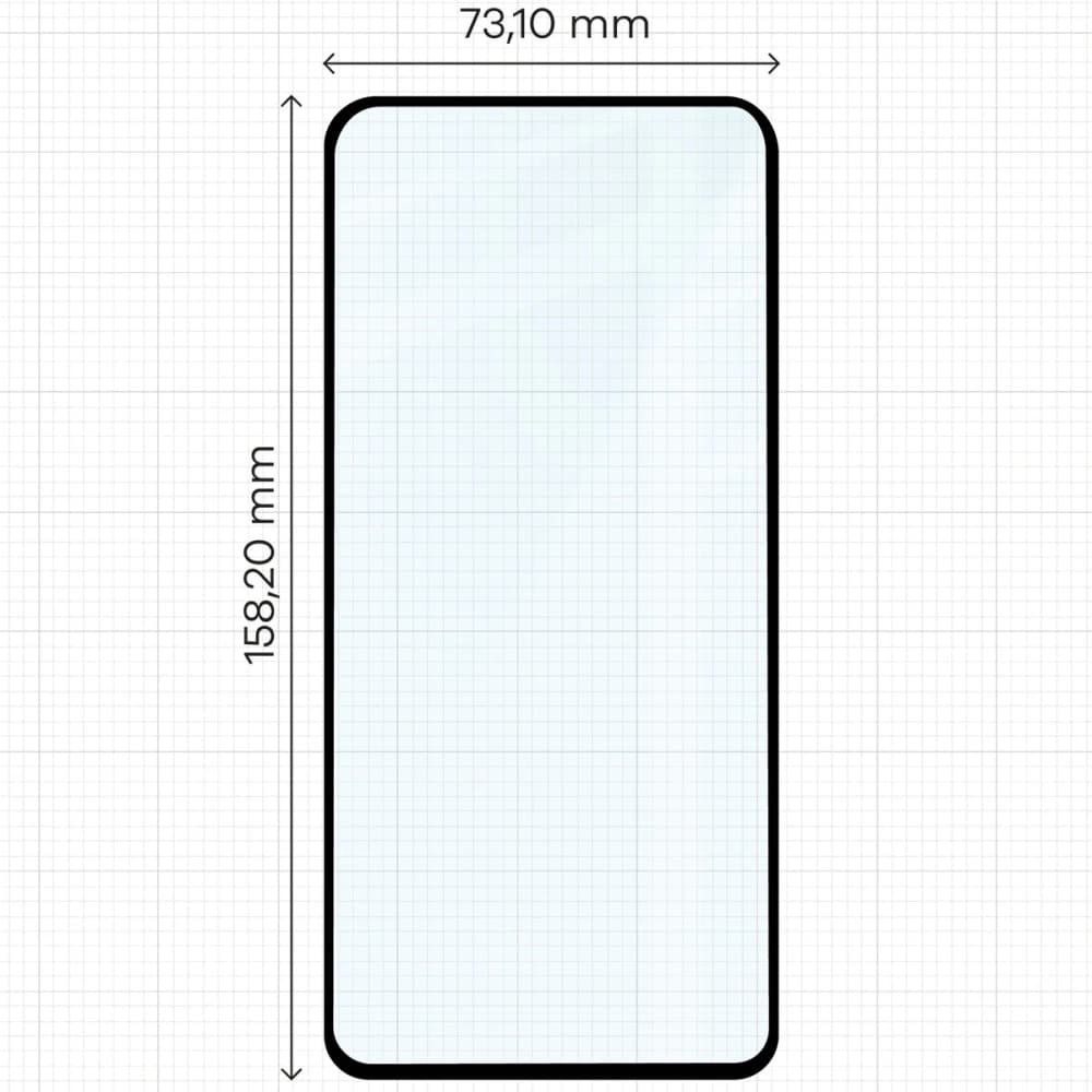 Bizon Glas Edge 3D Oppo Find X8 Pro schwarzer Rahmen - 2