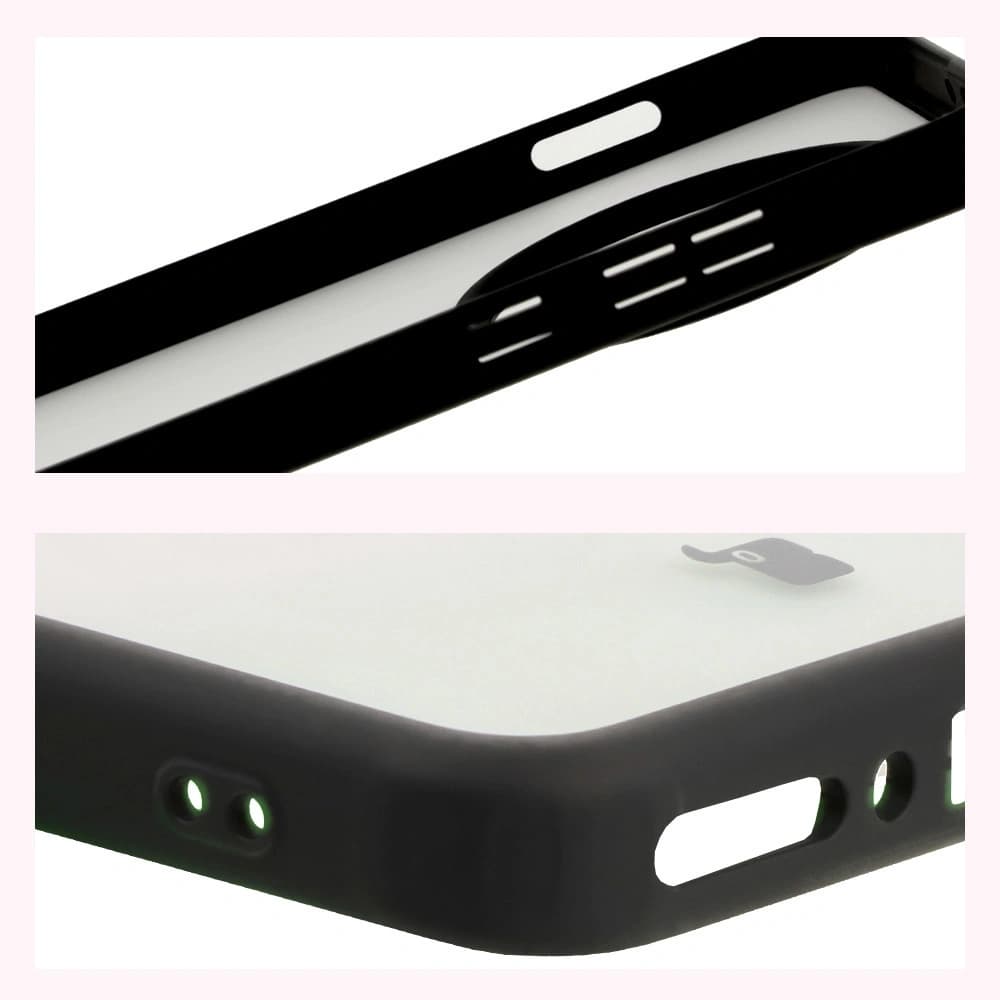 Bizon Case Angelo OnePlus 13 smoky with a black frame - 4