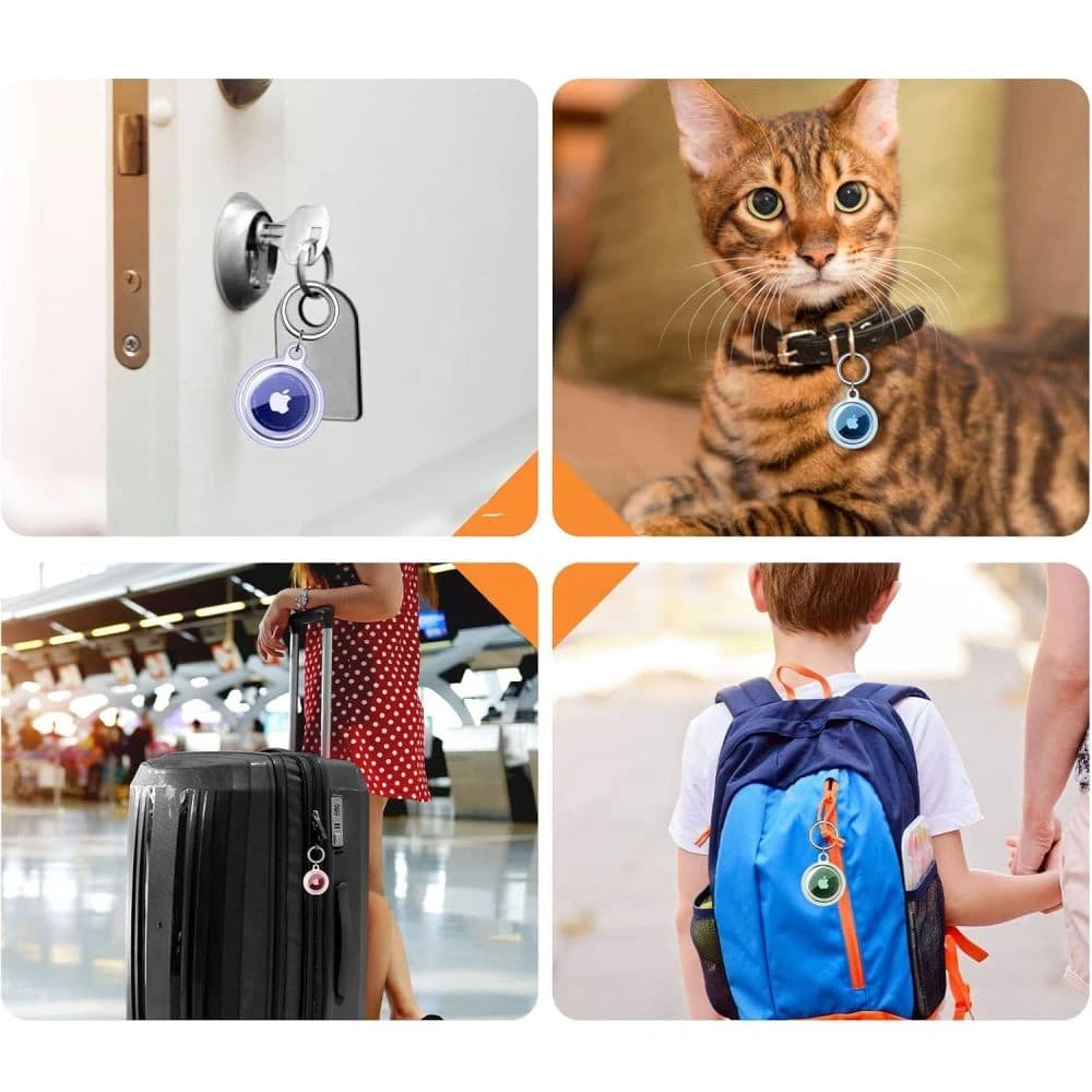 Tech-Protect Icon Apple AirTag Clear [4 PACK] - 6