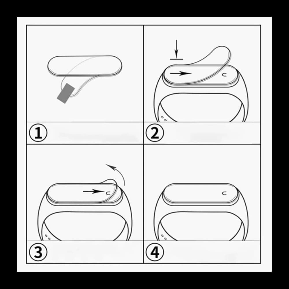 Bizon Glass Edge Xiaomi Mi Band 6 / 5 black - 8