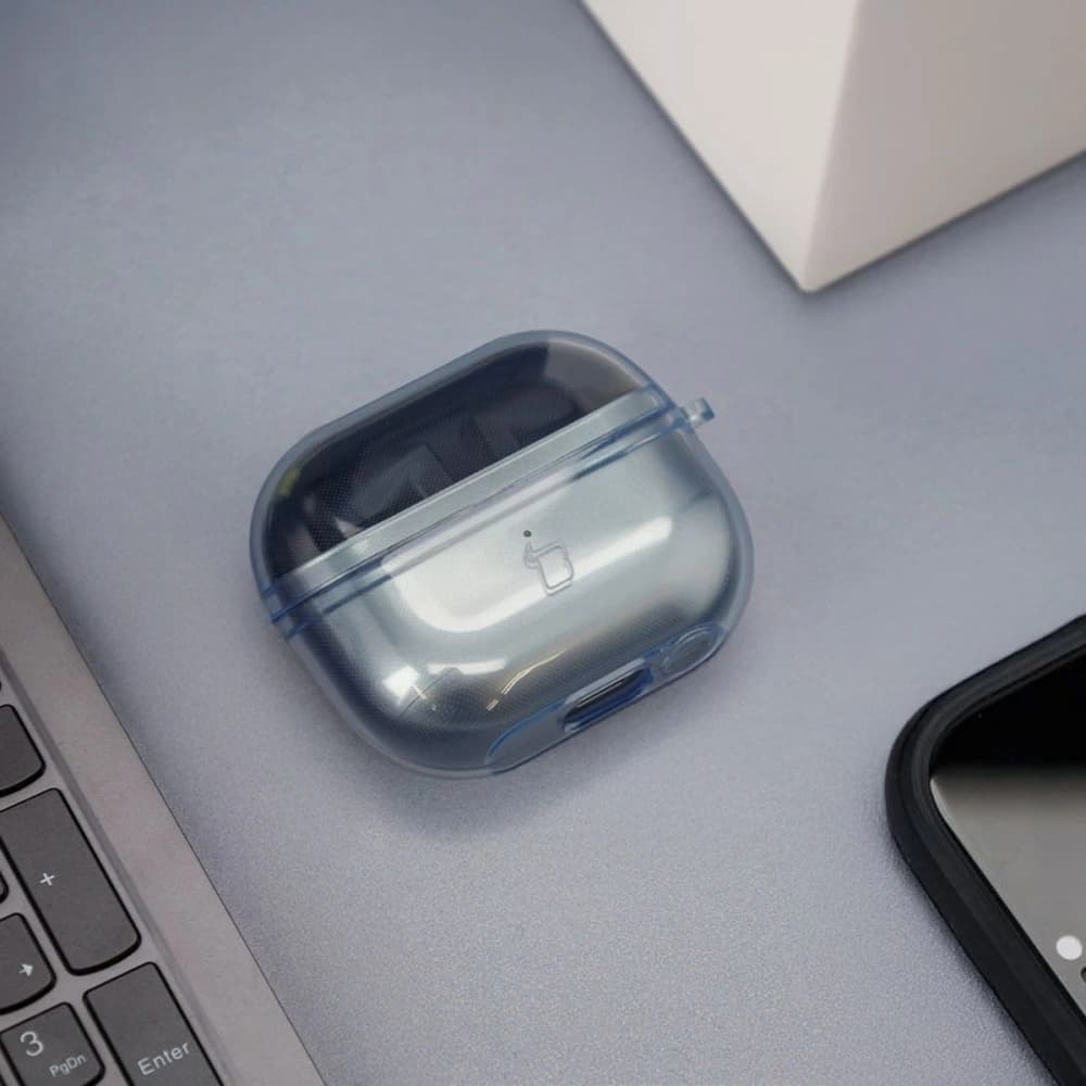 Bizon Case Kopfhörer Clear Samsung Galaxy Buds 3/3 Pro transparent-blau - 3