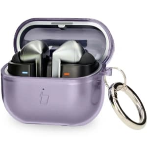 Bizon Case Kopfhörer Klar Samsung Galaxy Buds 3/3 Pro transparent-lila