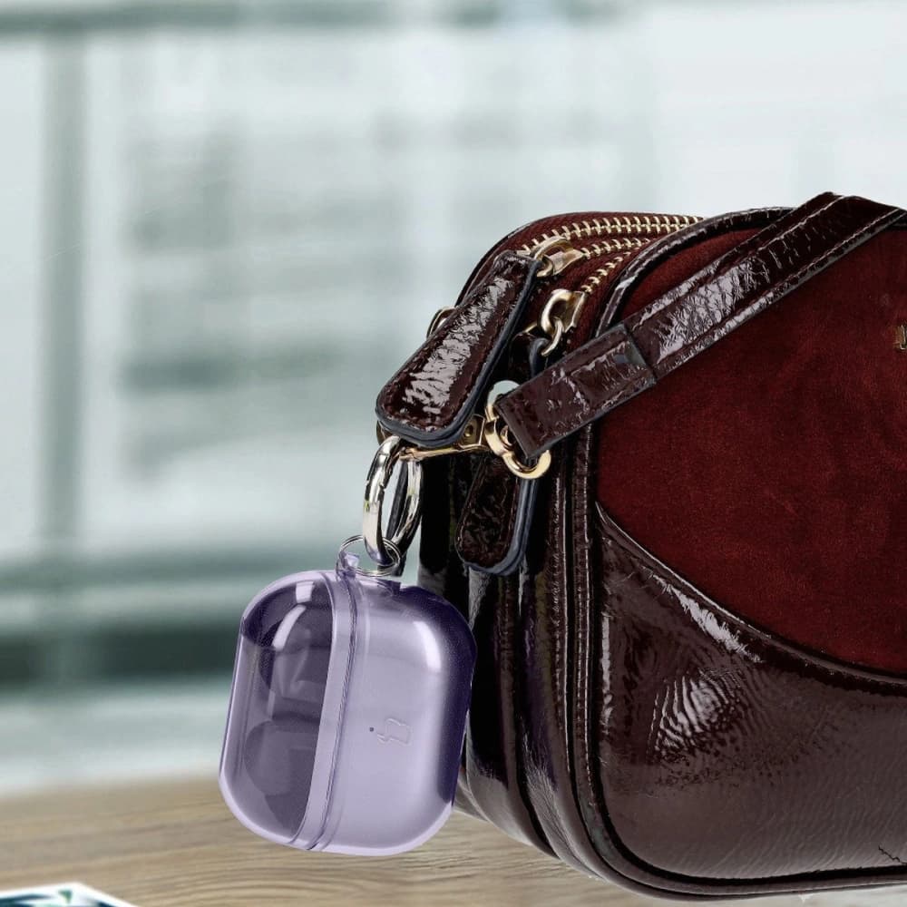 Bizon Case Kopfhörer Klar Samsung Galaxy Buds 3/3 Pro transparent-lila - 4