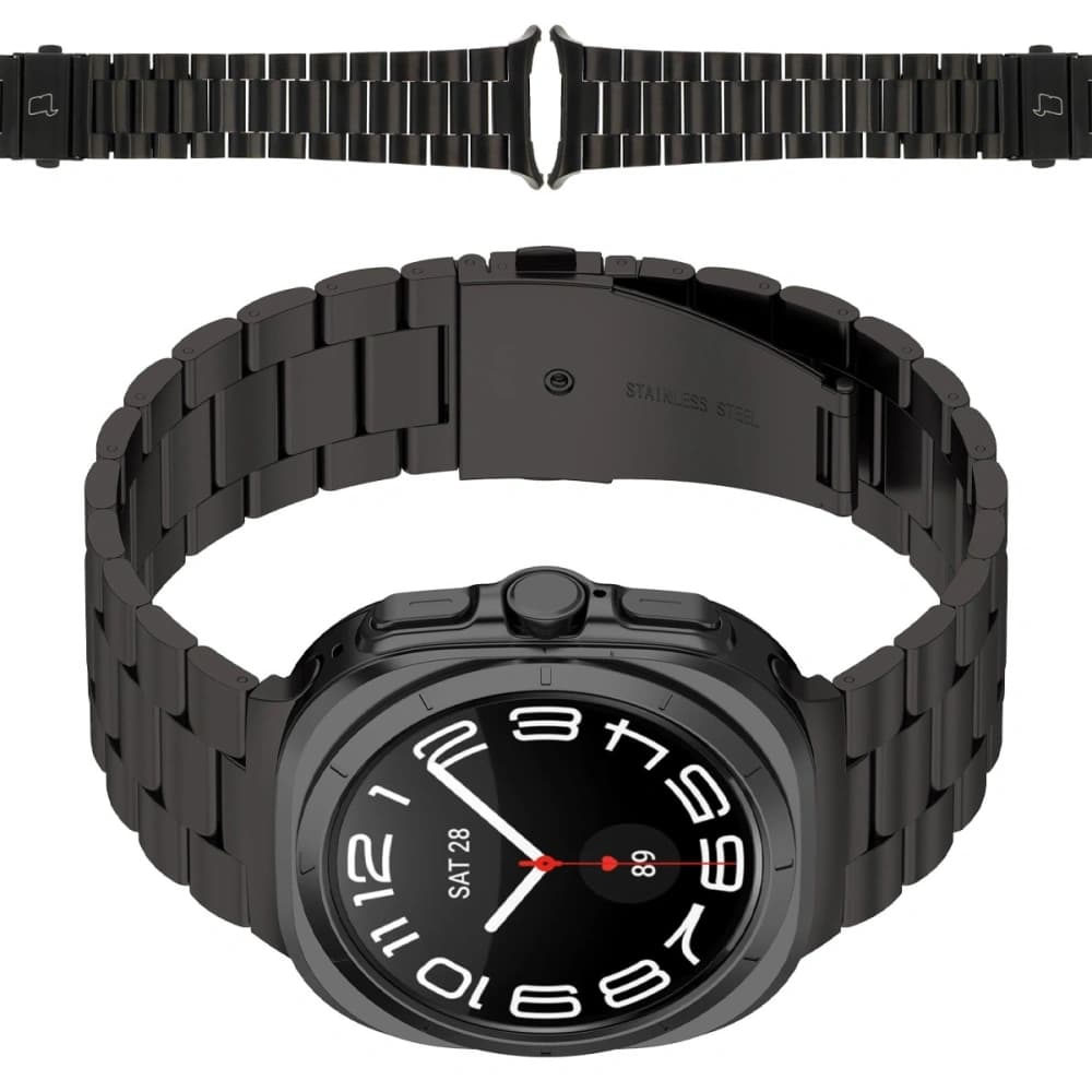 Bizon Strap Watch Aura Samsung Galaxy Watch Ultra 47 mm schwarz - 1