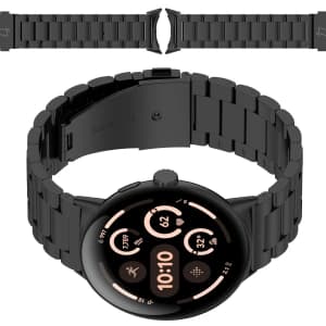 Bizon Armbanduhr Aura Google Pixel Uhr 3 / 2 / 1 41 mm schwarz
