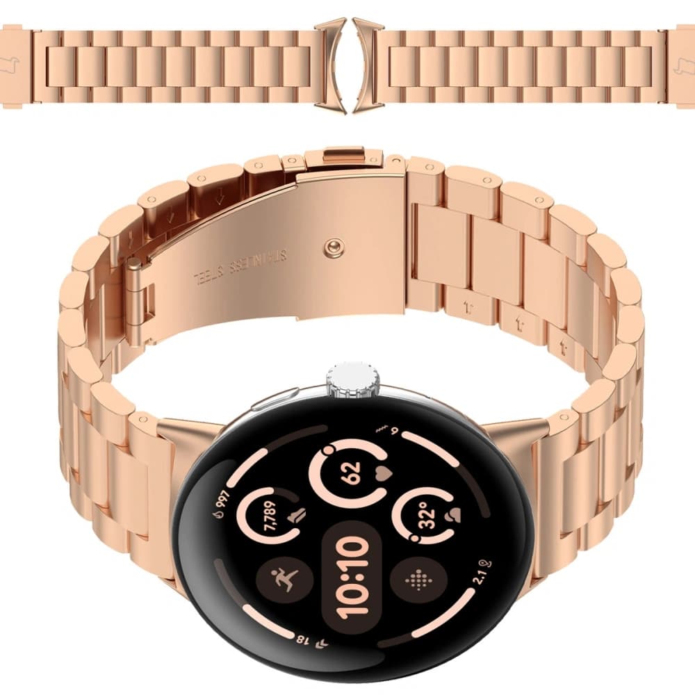 Bizon Strap Watch Aura Google Pixel Watch 4 / 3 / 2 / 1 41 mm roségold - 1