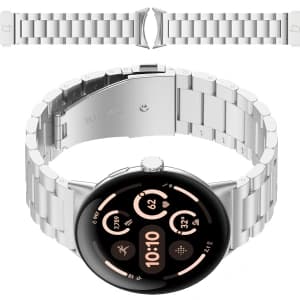 Bizon Strap Watch Aura Google Pixel Watch 4 / 3 / 2 / 1 41 mm silver