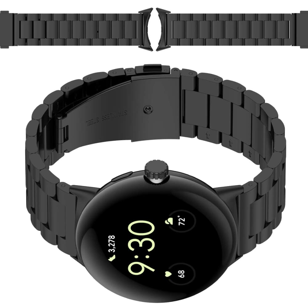 Bizon Strap Watch Aura Google Pixel Uhr 3 45 mm schwarz - 1