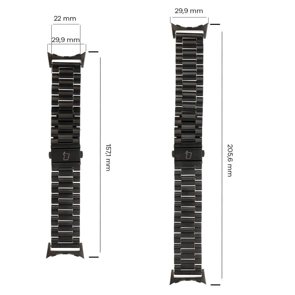 Bizon Strap Watch Aura Google Pixel Uhr 3 45 mm schwarz - 3