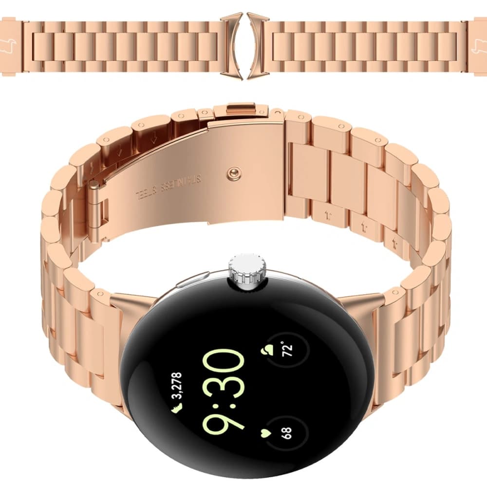 Bizon Strap Watch Aura Google Pixel Watch 4 / 3 45 mm rose gold - 1
