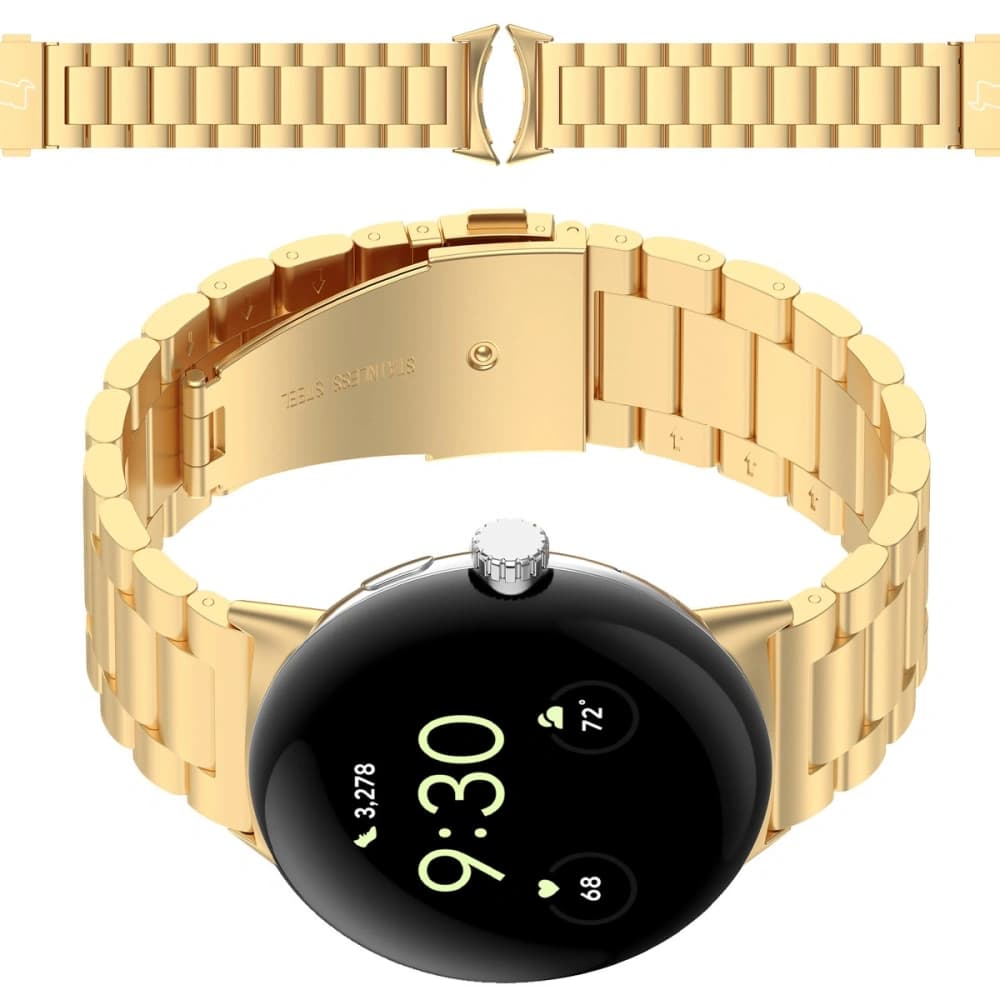 Bizon Strap Watch Aura Google Pixel Watch 4 / 3 45 mm gold - 1