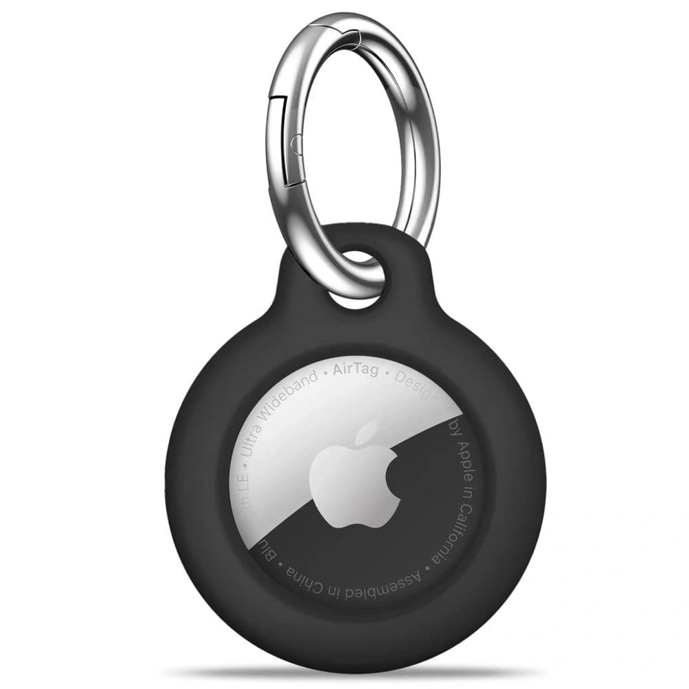 Tech-Protect Rough Apple Airtag Black [2 PACK] - 2