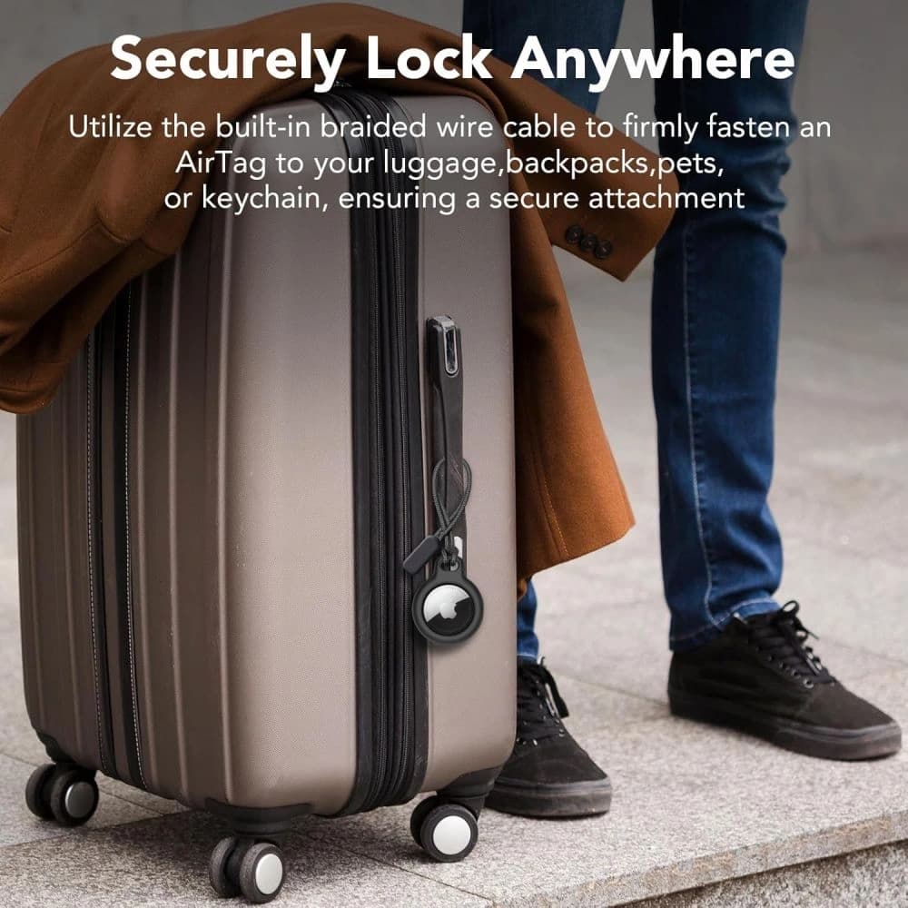 Tech-Protect Rough Chain Apple Airtag Black [2 PACK] - 8