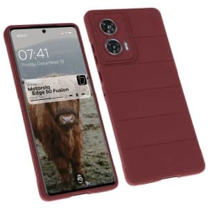 Bizon Case Tur Motorola Edge 50 Fusion dunkel lila