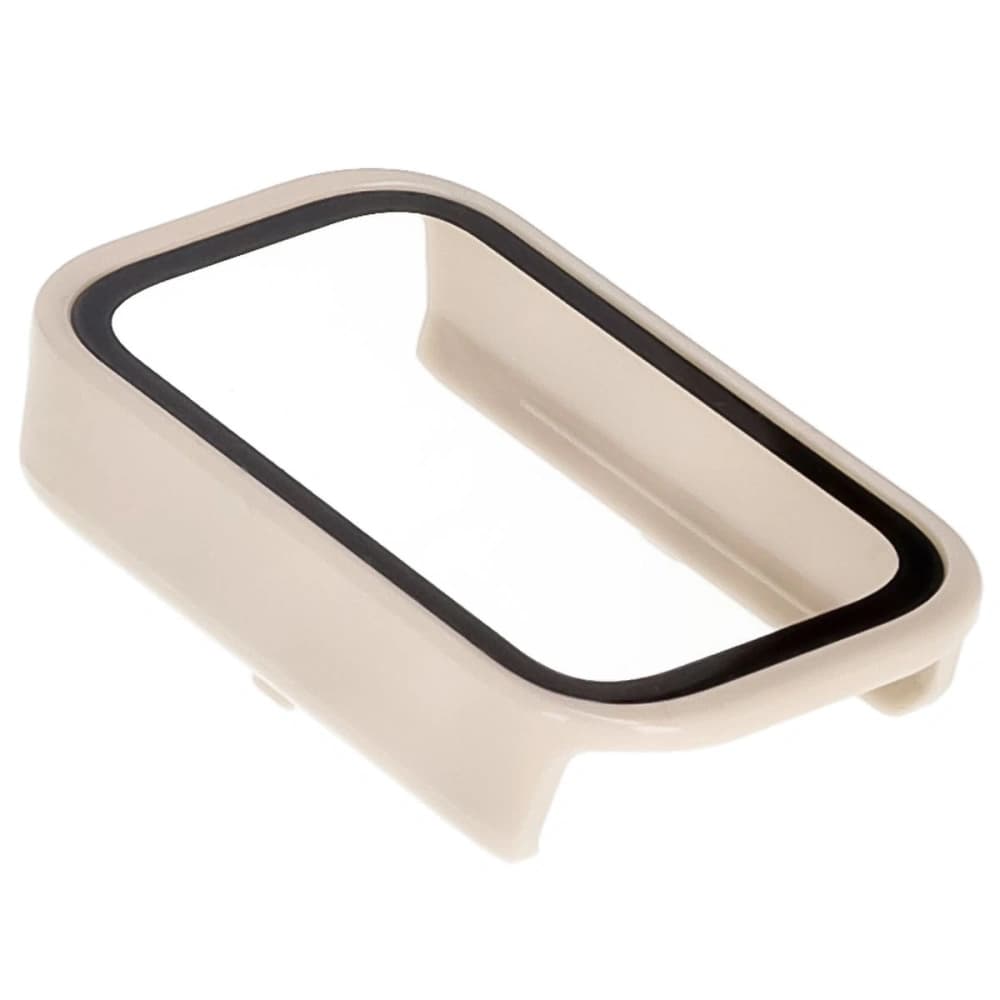 Bizon Case+Glass Uhr Xiaomi Smart Band 9 Active / Redmi Smart Band 3 beige - 7