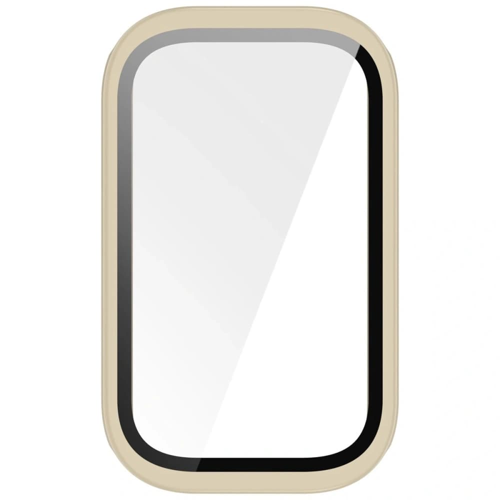 Bizon Case+Glass Uhr Xiaomi Smart Band 9 Active / Redmi Smart Band 3 beige - 8
