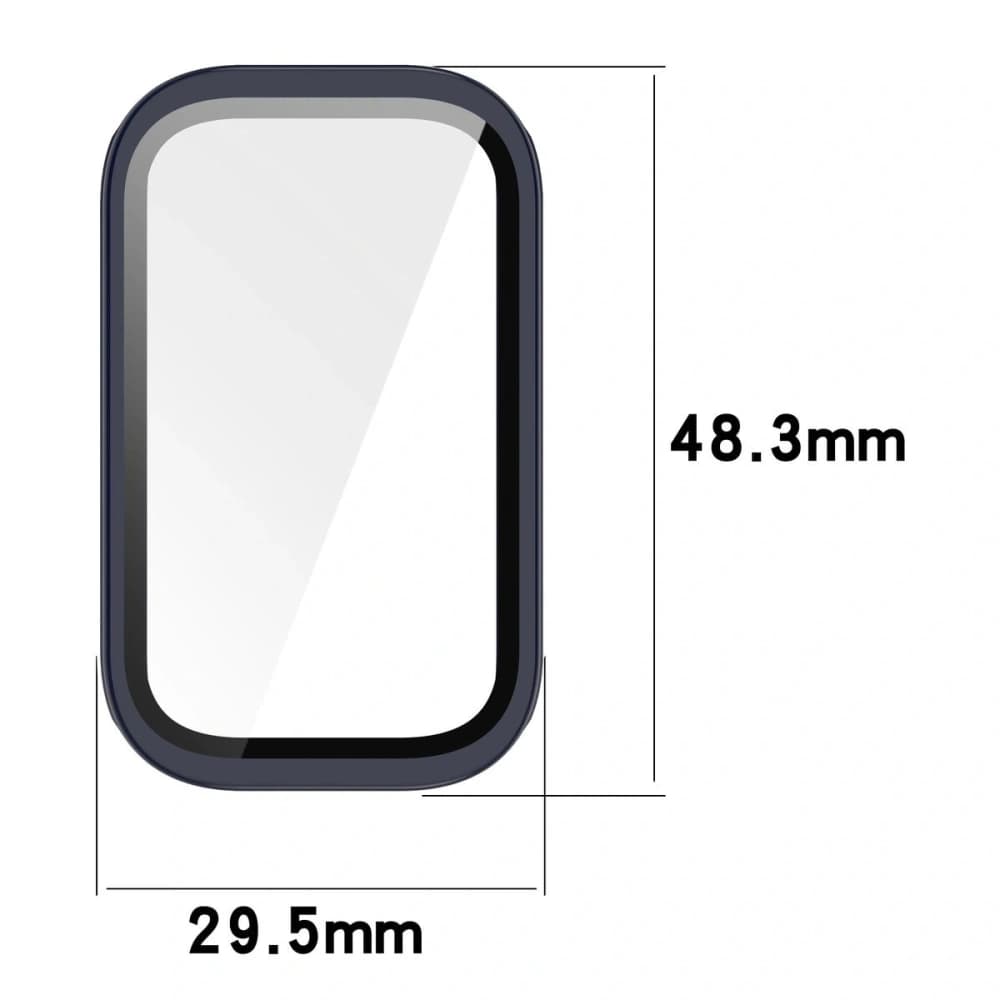 Bizon Case+Glass Uhr Xiaomi Smart Band 9 Active / Redmi Smart Band 3 blau - 2