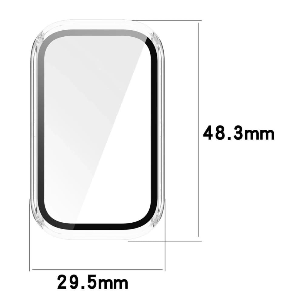 Bizon Case+Glass Uhr Xiaomi Smart Band 9 Active / Redmi Smart Band 3 klar - 2