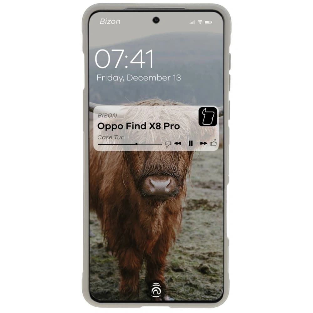 Bizon Case Tur Oppo Find X8 Pro light grey - 5