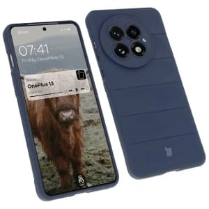 Pancerne etui Bizon Case Tur do OnePlus 13 granatowe