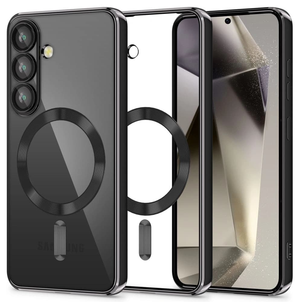 Tech-Protect Magflex MagSafe Samsung Galaxy S25 Glänzend Schwarz - 1