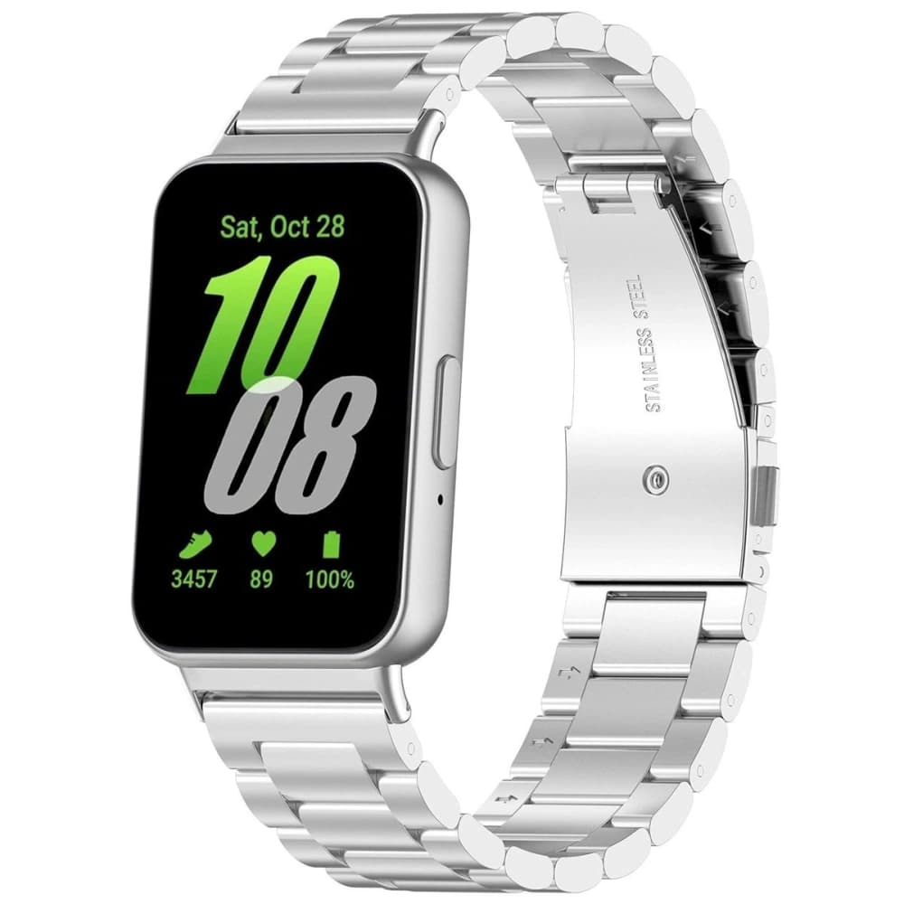 Bizon Strap Watch Aura Samsung Galaxy Fit 3 silver - 2