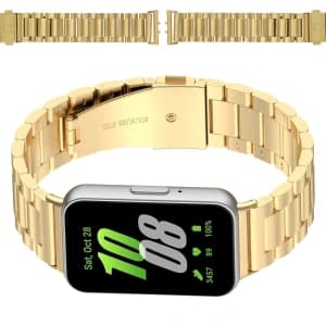 Bizon Strap Uhr Aura Samsung Galaxy Fit 3 gold