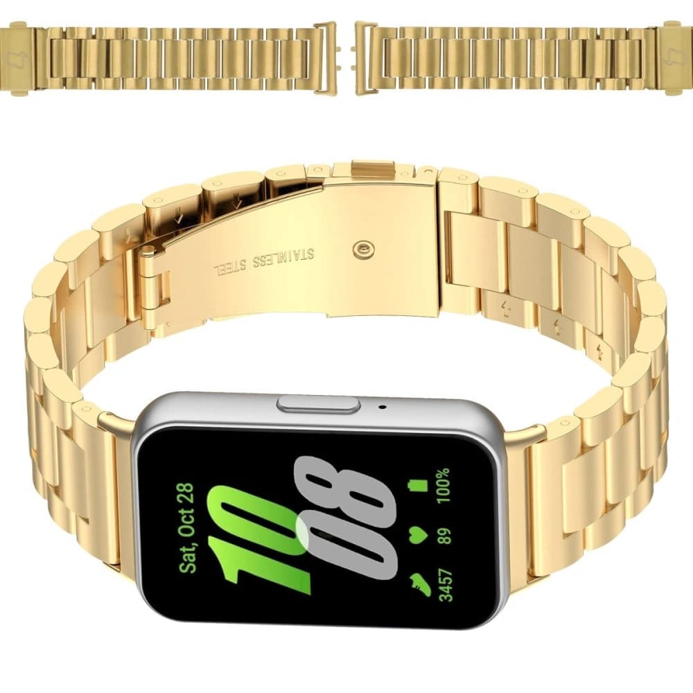 Bizon Strap Watch Aura Samsung Galaxy Fit 3 gold - 1