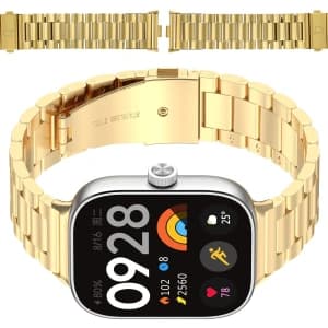 Bizon Strap Uhr Aura Xiaomi Redmi Uhr 4 / Smart Band 8 Pro / 9 Pro gold