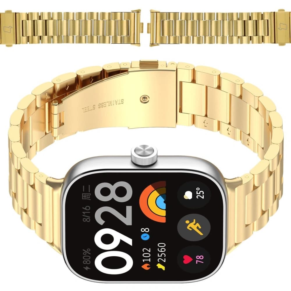 Bizon Strap Uhr Aura Xiaomi Redmi Uhr 4 / Smart Band 8 Pro / 9 Pro gold - 1