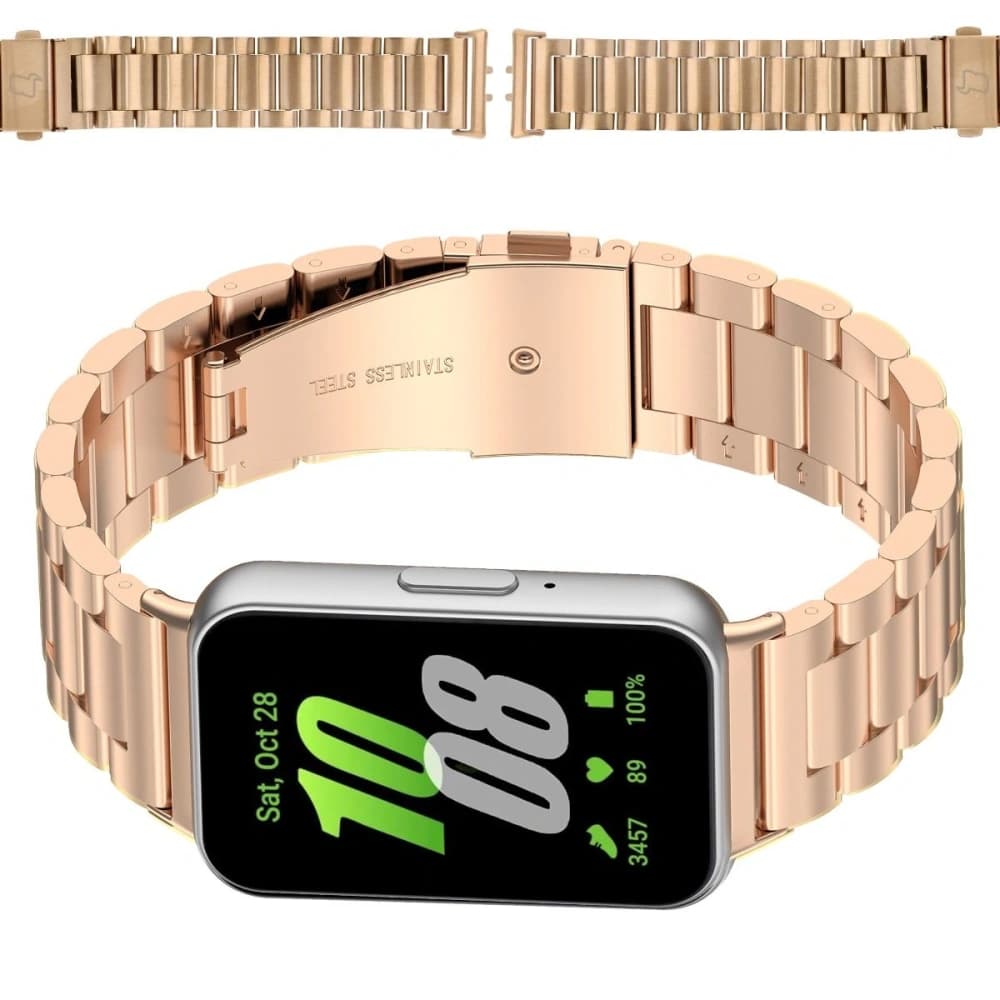 Bizon Strap Watch Aura Samsung Galaxy Fit 3 roségold - 1