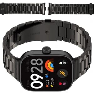 Bizon Strap Uhr Aura Xiaomi Redmi Uhr 4 / Smart Band 8 Pro / 9 Pro schwarz
