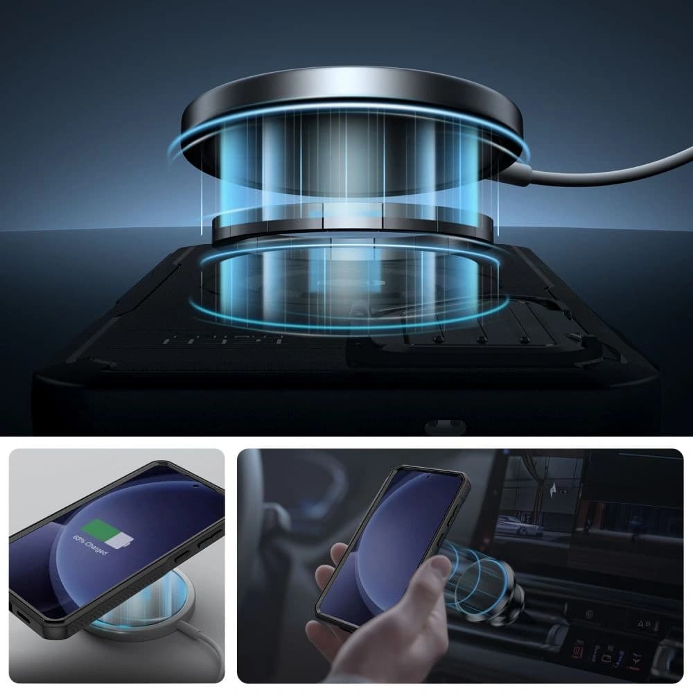 Tech-Protect Kevlar MagSafe+ Samsung Galaxy S25 Schwarz - 5