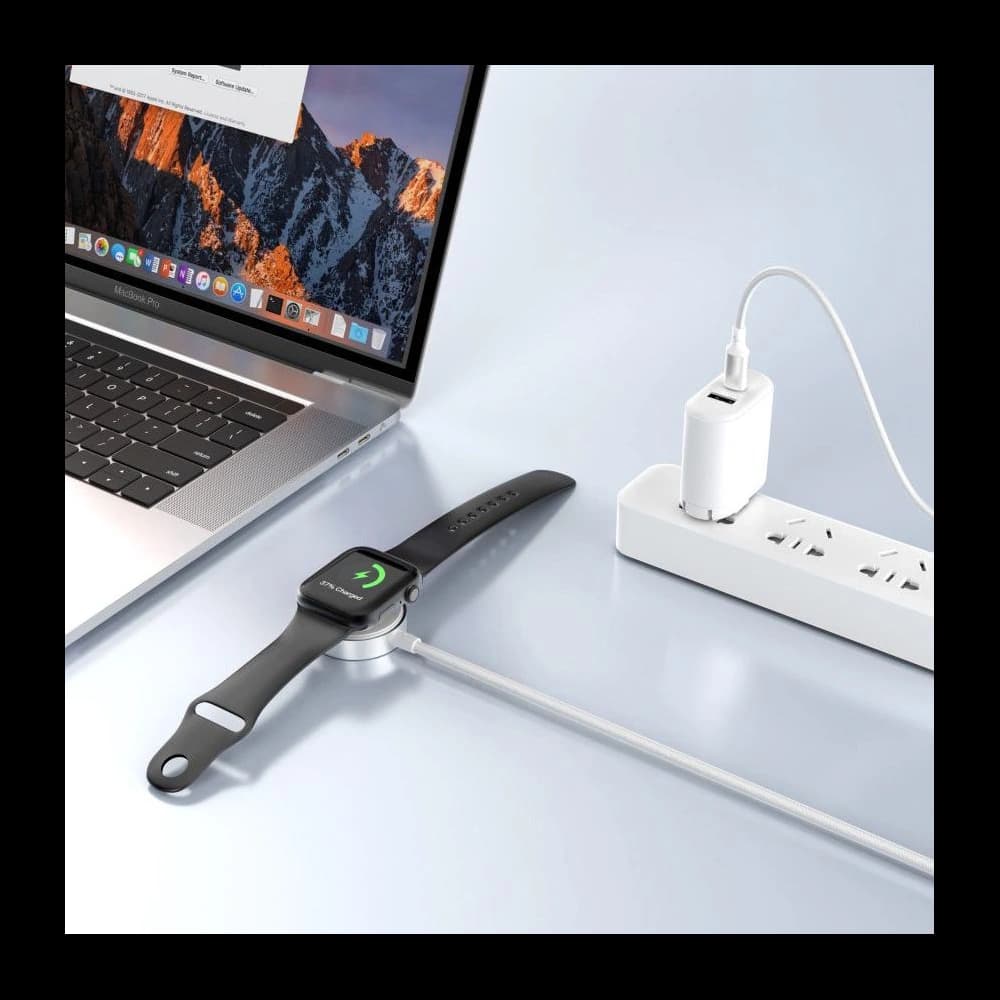 Tech-Protect MC02 Ultraboost Magnetic Ladegerät USB-C Kabel 100cm Apple Watch Weiß - 3