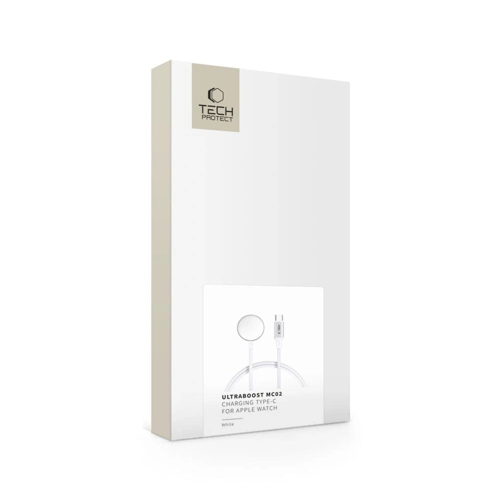 Tech-Protect MC02 Ultraboost Magnetic Ladegerät USB-C Kabel 100cm Apple Watch Weiß - 5