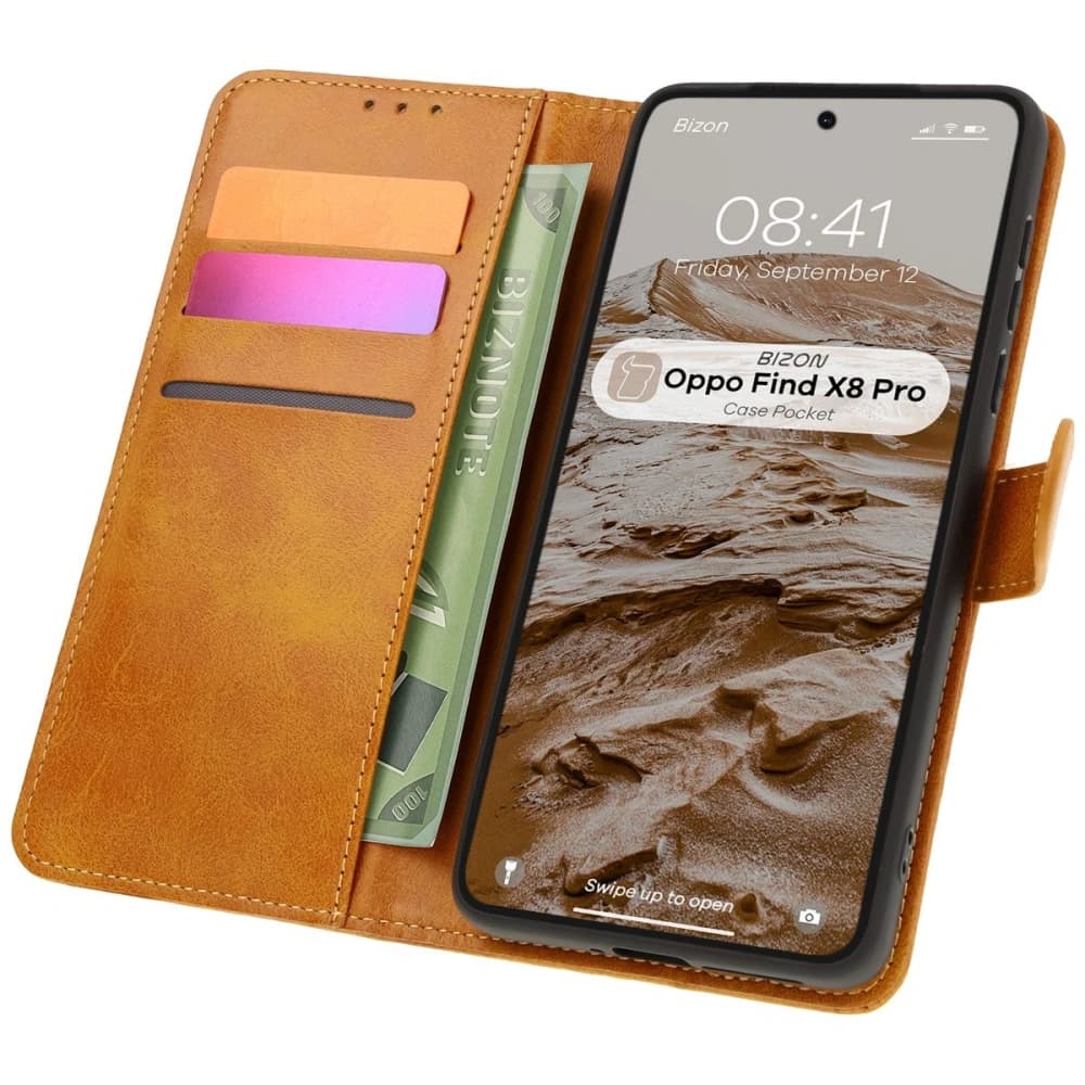 Bizon Case Pocket Oppo Find X8 Pro brown - 1