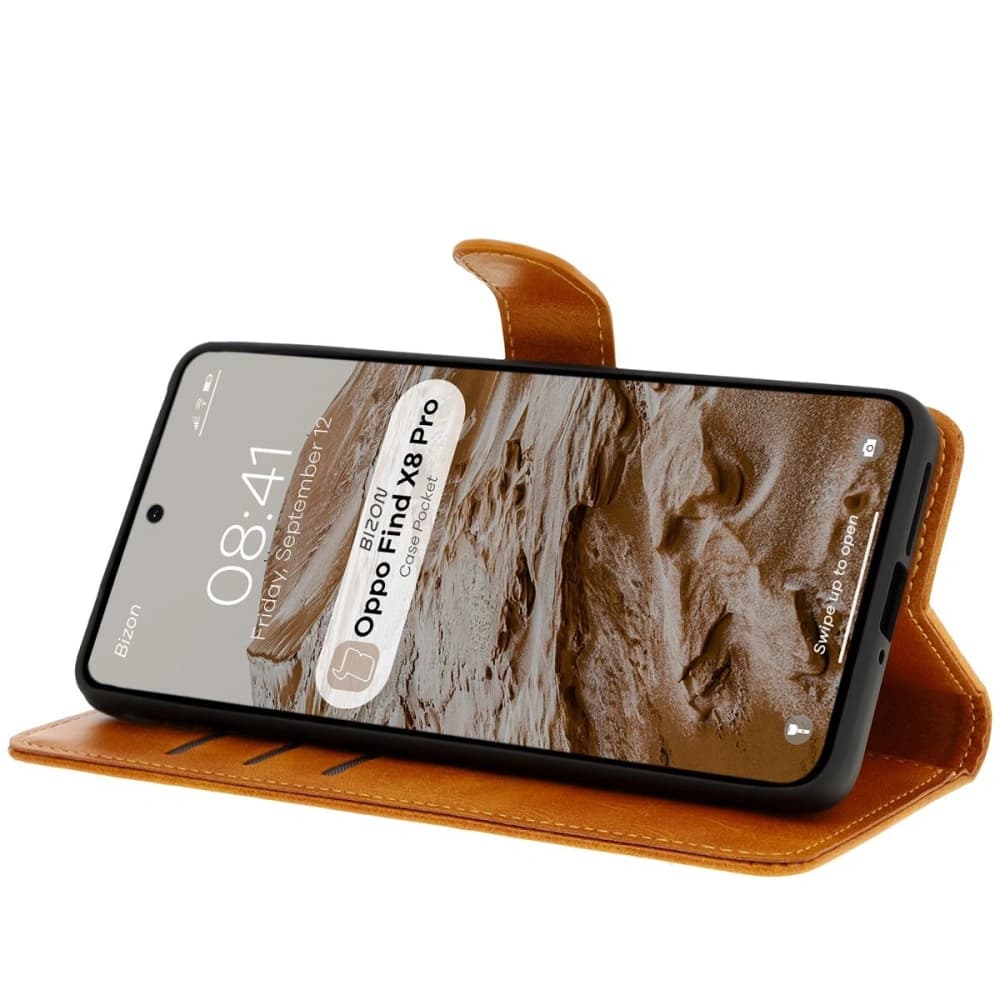 Bizon Case Pocket Oppo Find X8 Pro brown - 5
