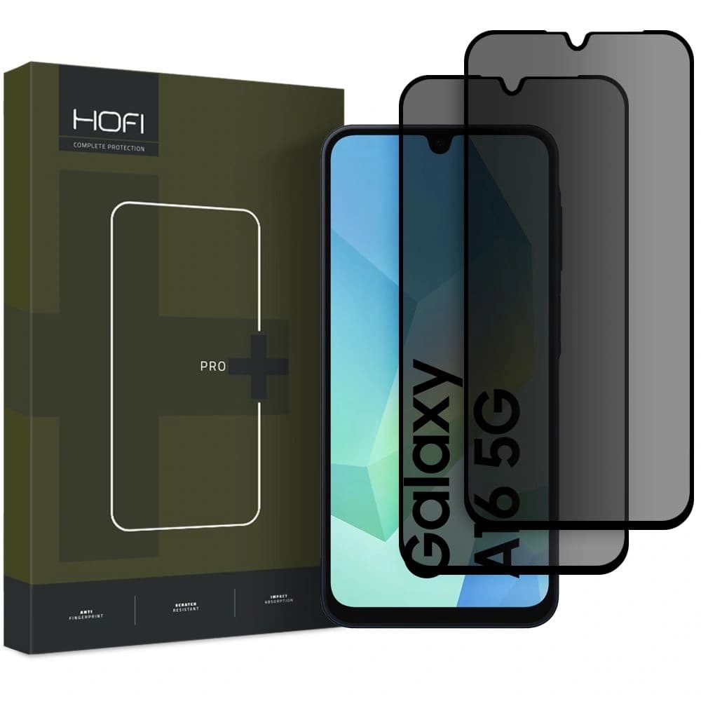 Hofi Anti Spy Glass Pro+ Samsung Galaxy A16 4G / 5G Privacy [2 PACK] - 1