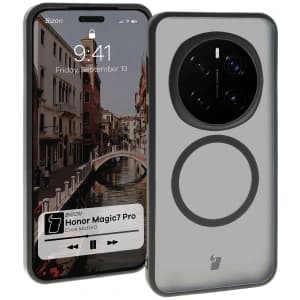 Bizon Case MatteO Honor Magic7 Pro transparent mit schwarzem Rahmen