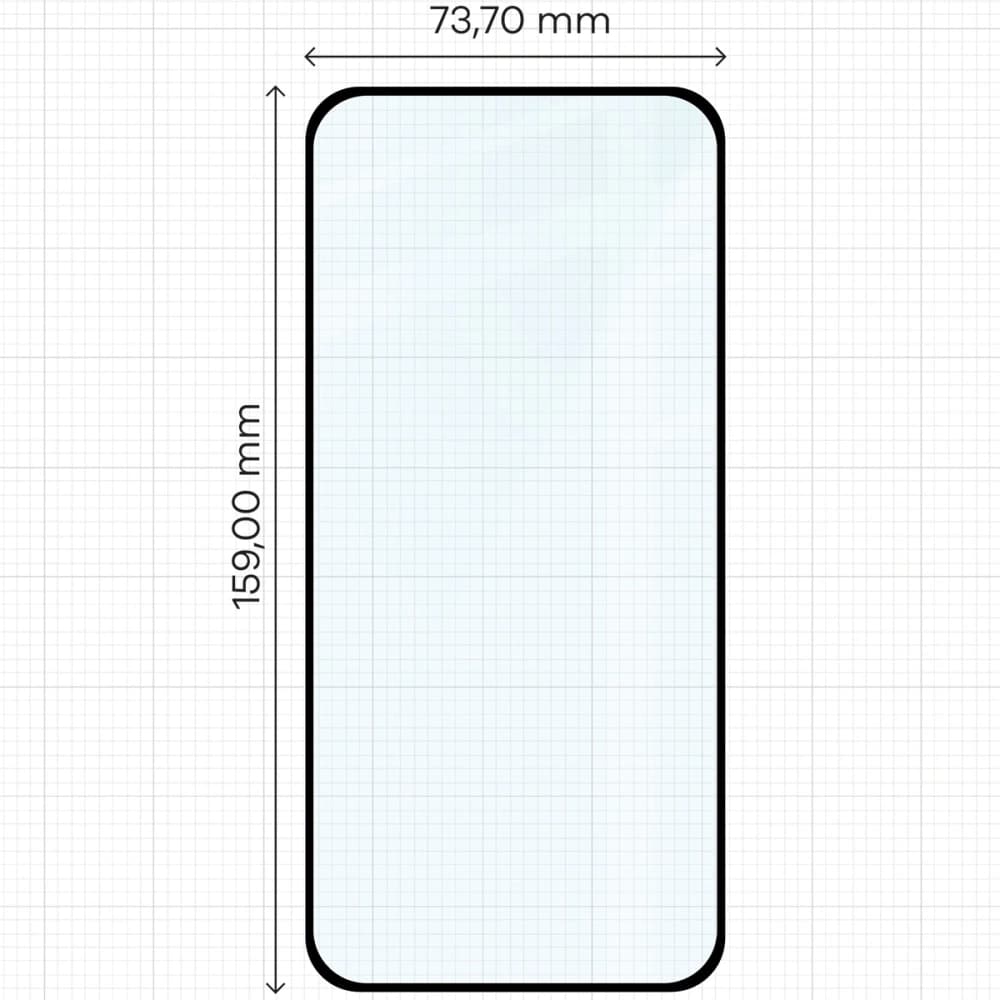 Bizon Glas Edge 3D Honor Magic7 Pro schwarzer Rahmen - 2
