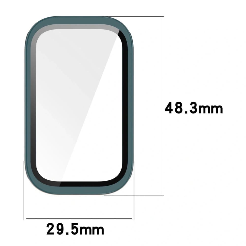 Bizon Case+Glass Uhr Xiaomi Mi Smart Band 9 Aktiv / Redmi Band 3 grün - 2