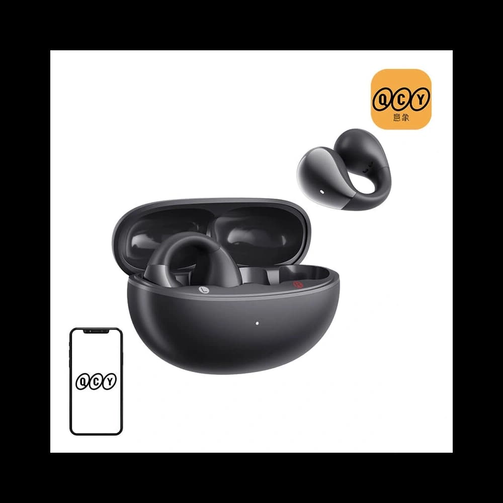 QCY Crossky Clip T33 wireless headphones (black) - 1