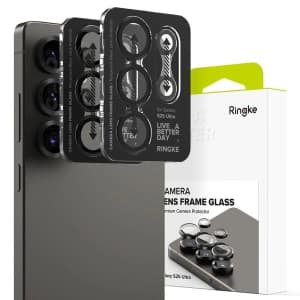 Ringke Camera Frame Protector Samsung Galaxy S25 Ultra Black [2 PACK]