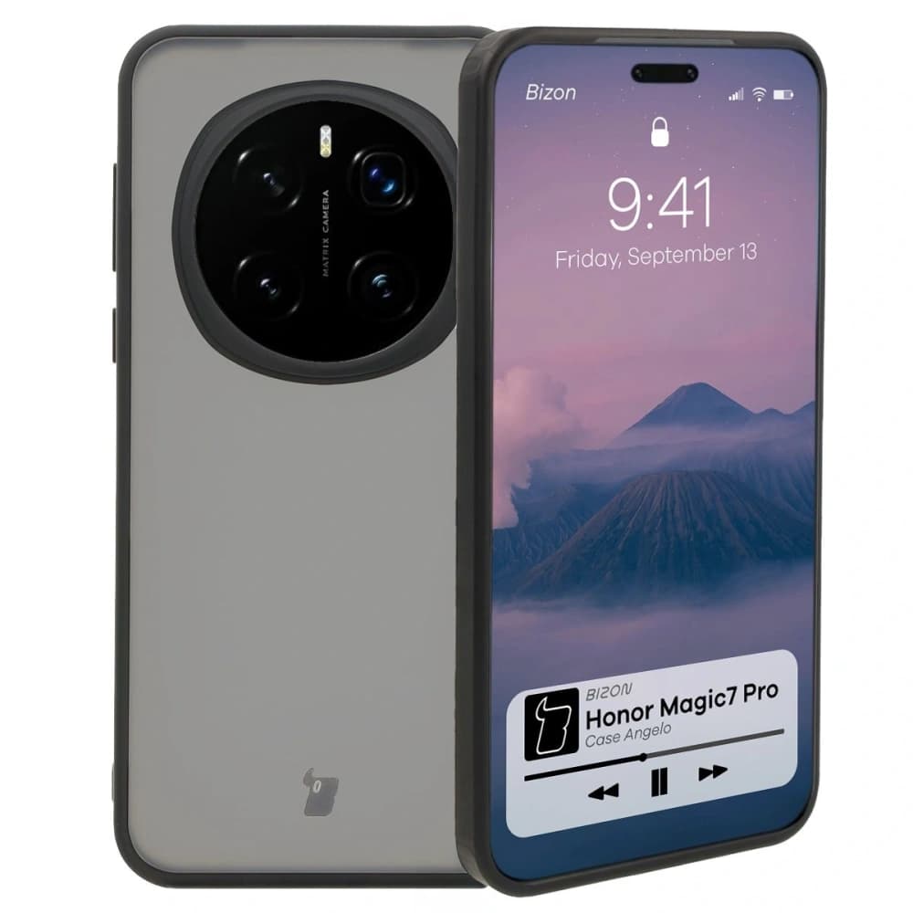 Bizon Case Angelo Honor Magic7 Pro rauchig mit einem schwarzen Rahmen - 1