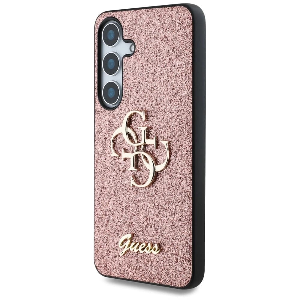 Guess Fixed Glitter Big 4G Metal Logo Samsung Galaxy S25 pink - 2