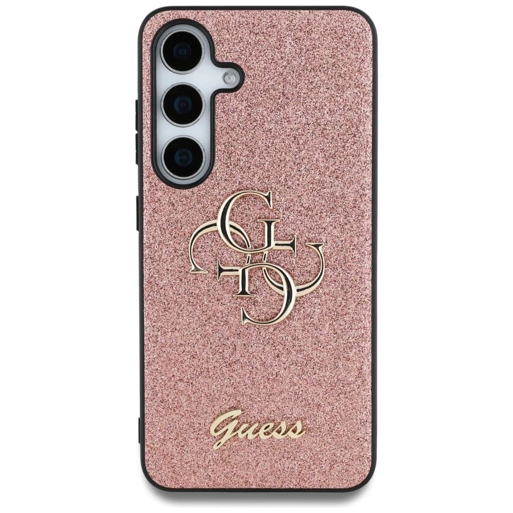 Guess Fixed Glitter Big 4G Metal Logo Samsung Galaxy S25 pink - 3