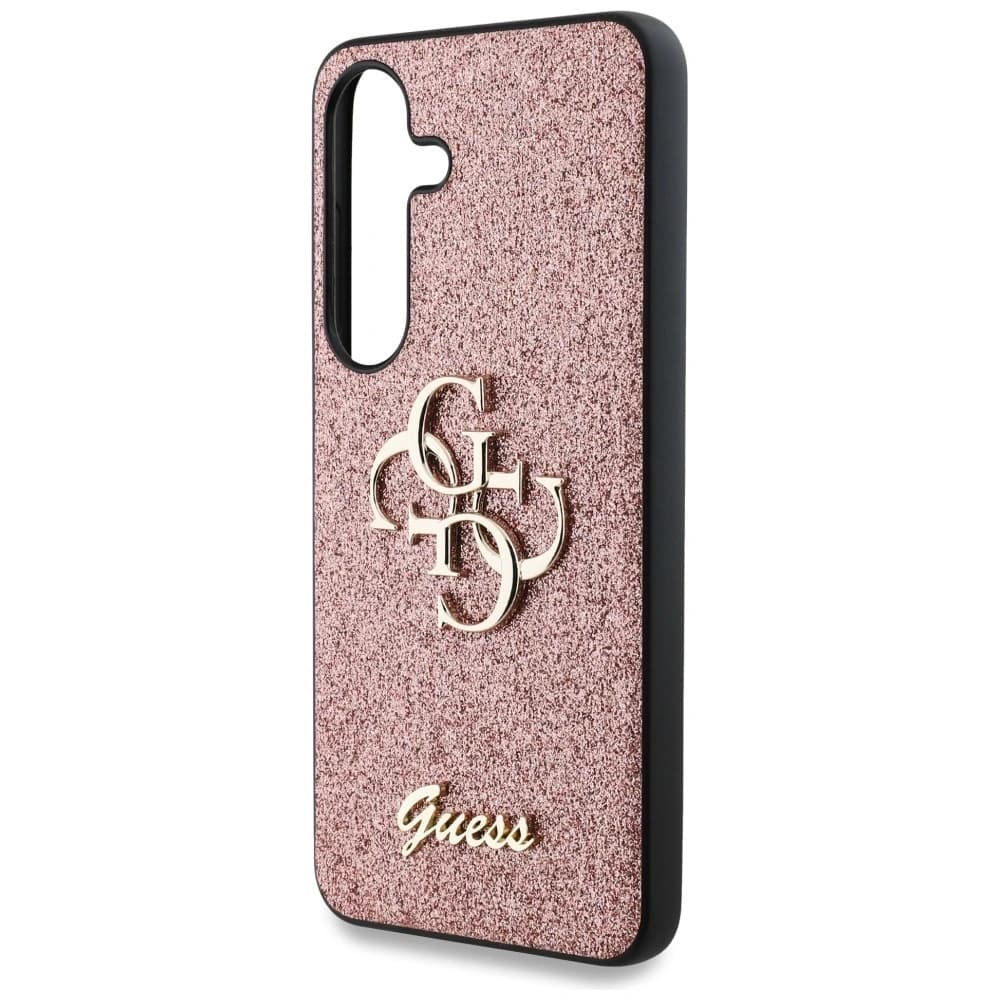 Guess Fixed Glitter Big 4G Metal Logo Samsung Galaxy S25 pink - 6