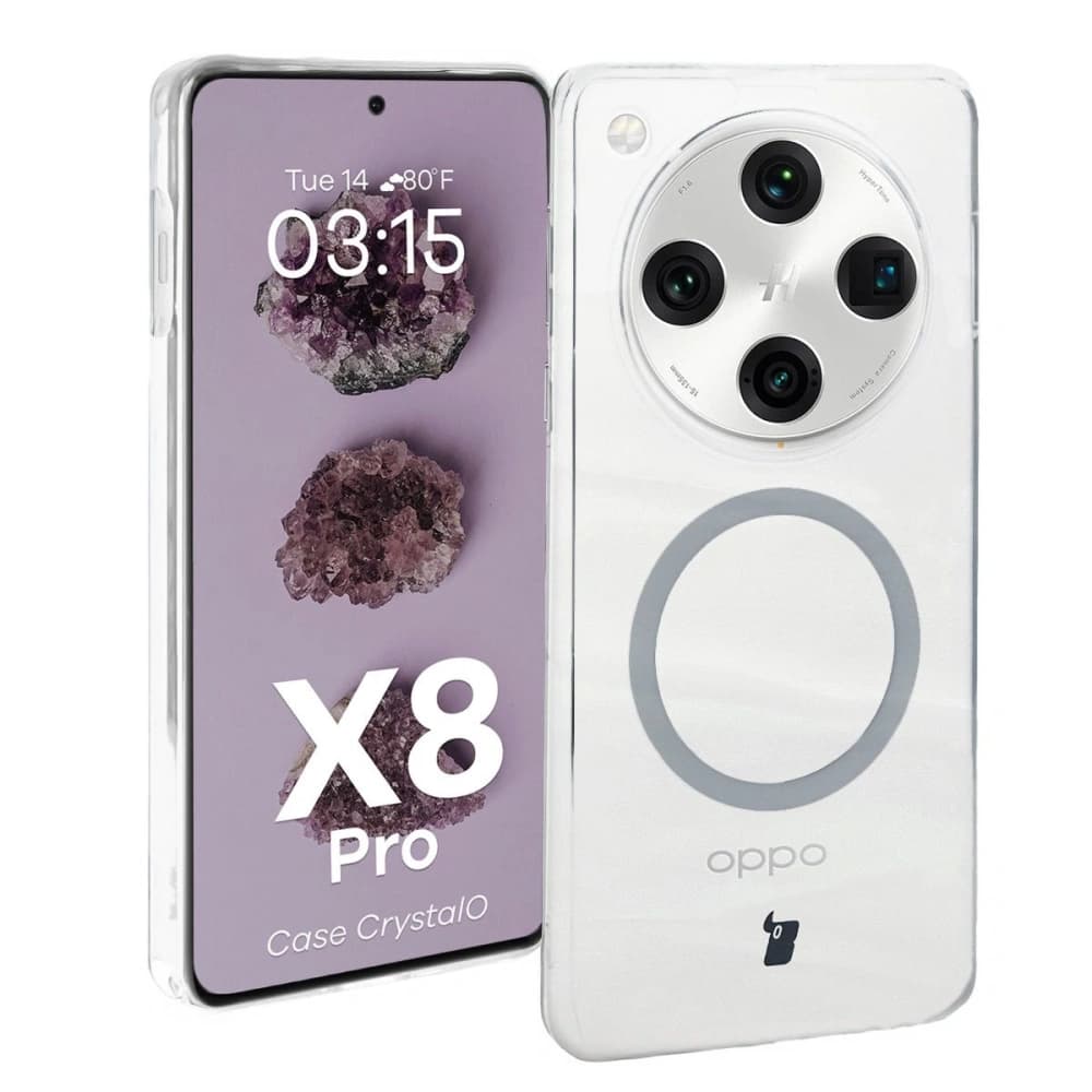 Bizon Case CrystalO Oppo Find X8 Pro clear - 1