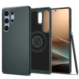 Spigen Thin Fit Mag MagSafe Samsung Galaxy S25 Ultra Abyss Green