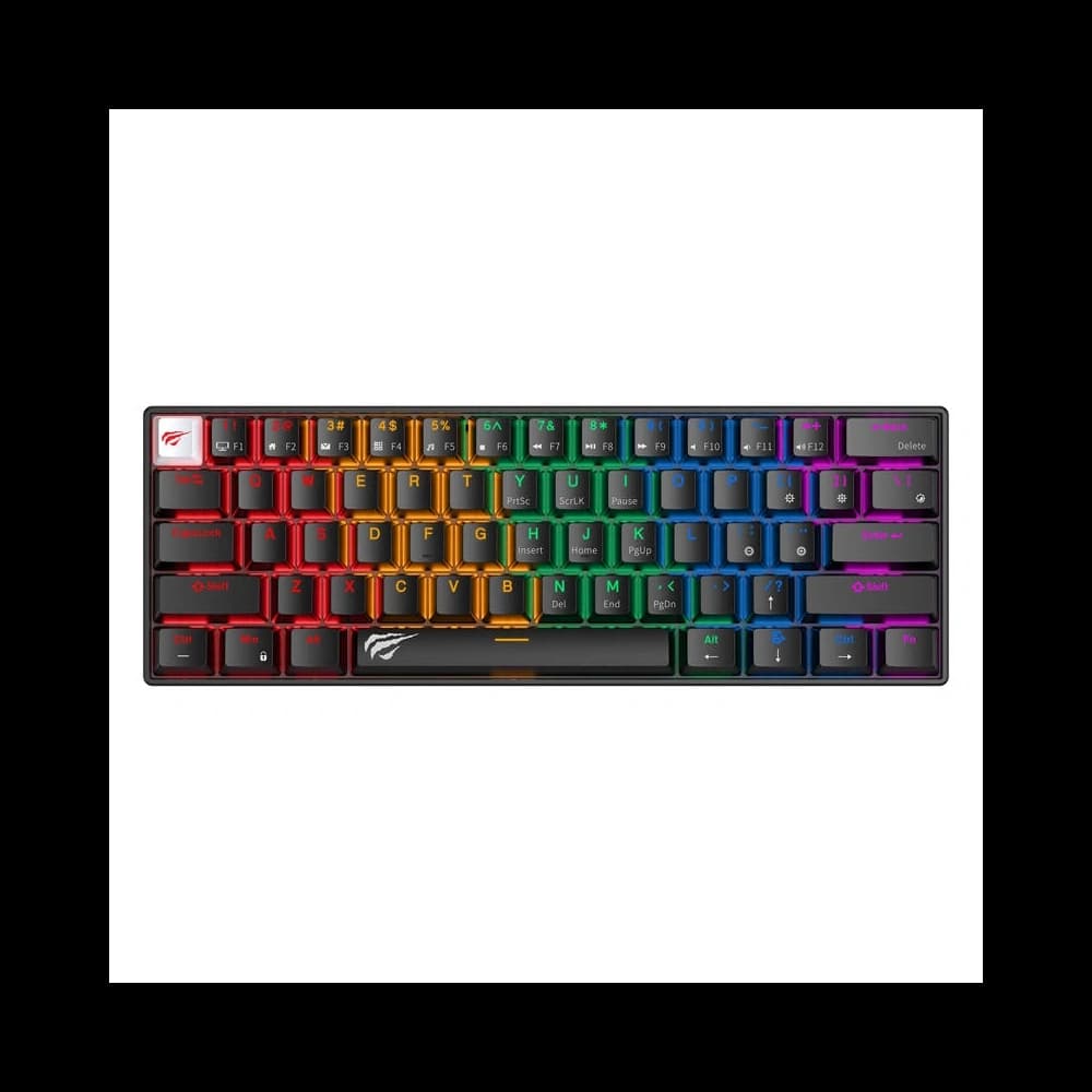 HAVIT KB903L wired mechanical / gaming RGB keyboard (black) - 1